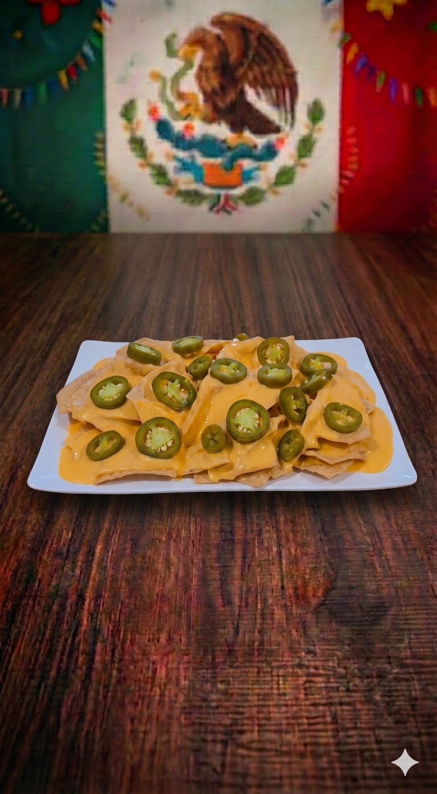 Nachos con Queso y Jalapeño
